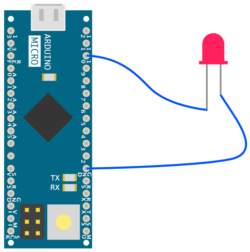 ArduinoとLEDの接続