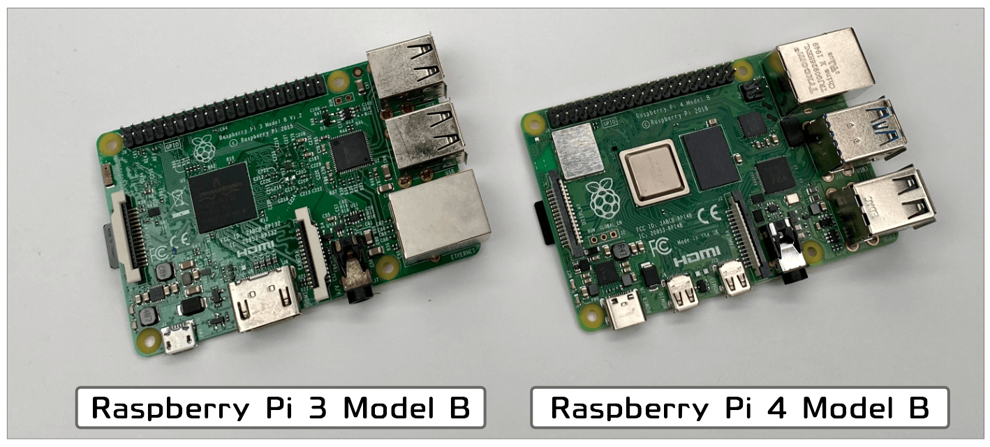 Raspberry Pi 3 Model B & 4 Model B