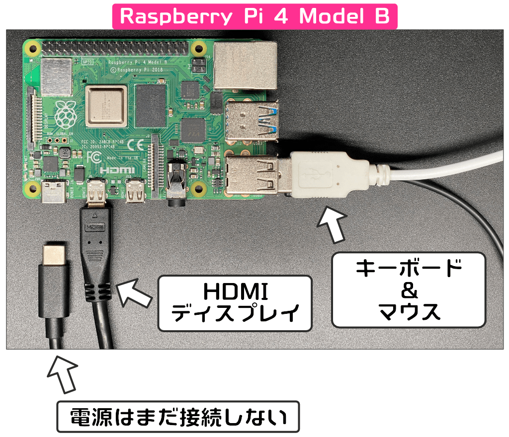 RaspberryPi4機器接続