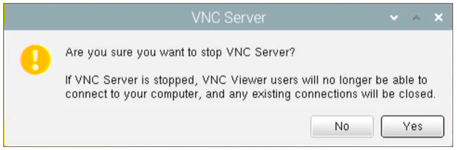 VNCサーバ停止