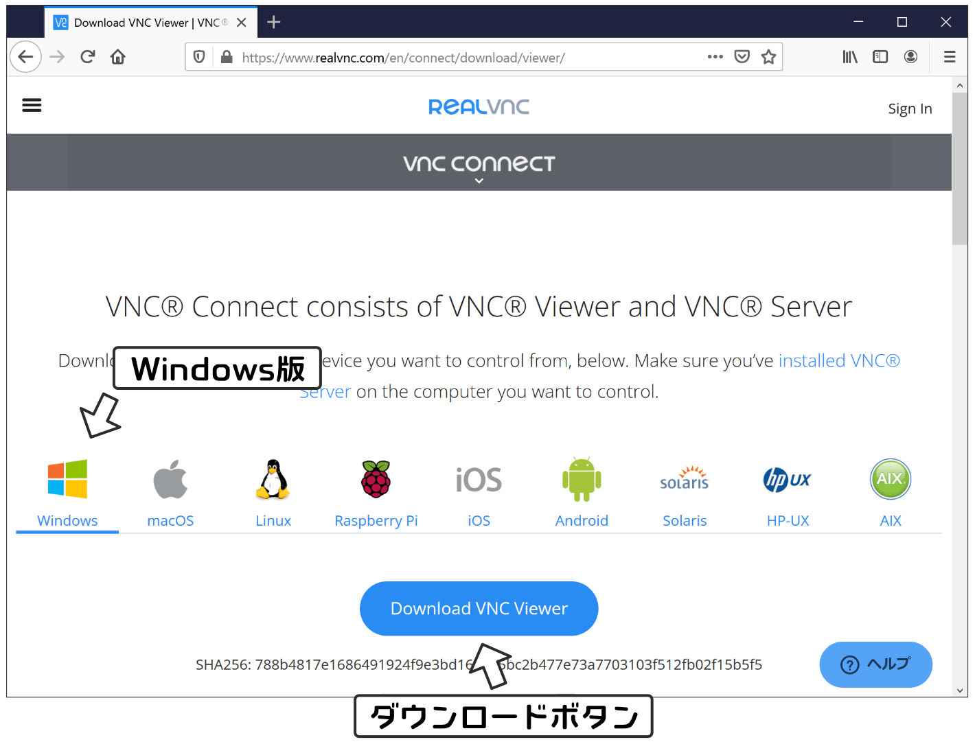 VNC Viewer Windows版